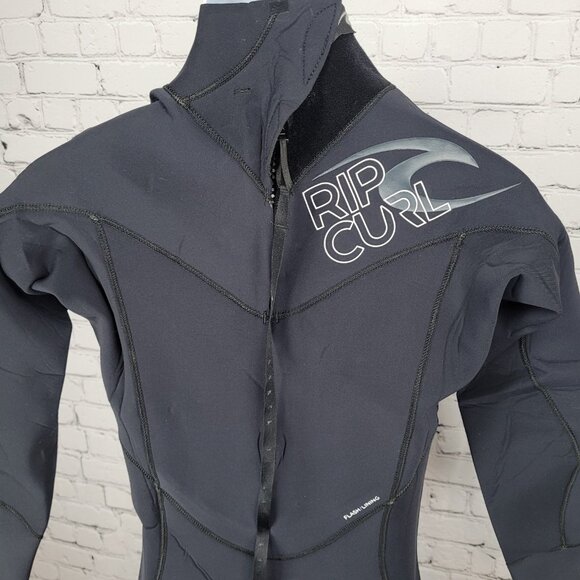 Rip Curl Black Dawn Patrol E4 3.2mm Flash Lining Long Sleeve Wet Suit Large L - Picture 6 of 12